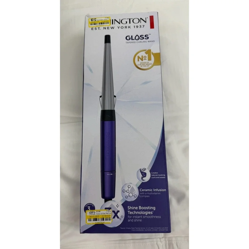 Remington Gloss Tapered Curling Wand 1/2 - 1